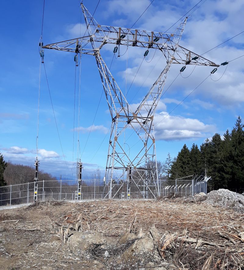 Sites sous réseaux aériens